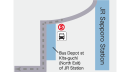 Bus Depot at JR Sapporo Station